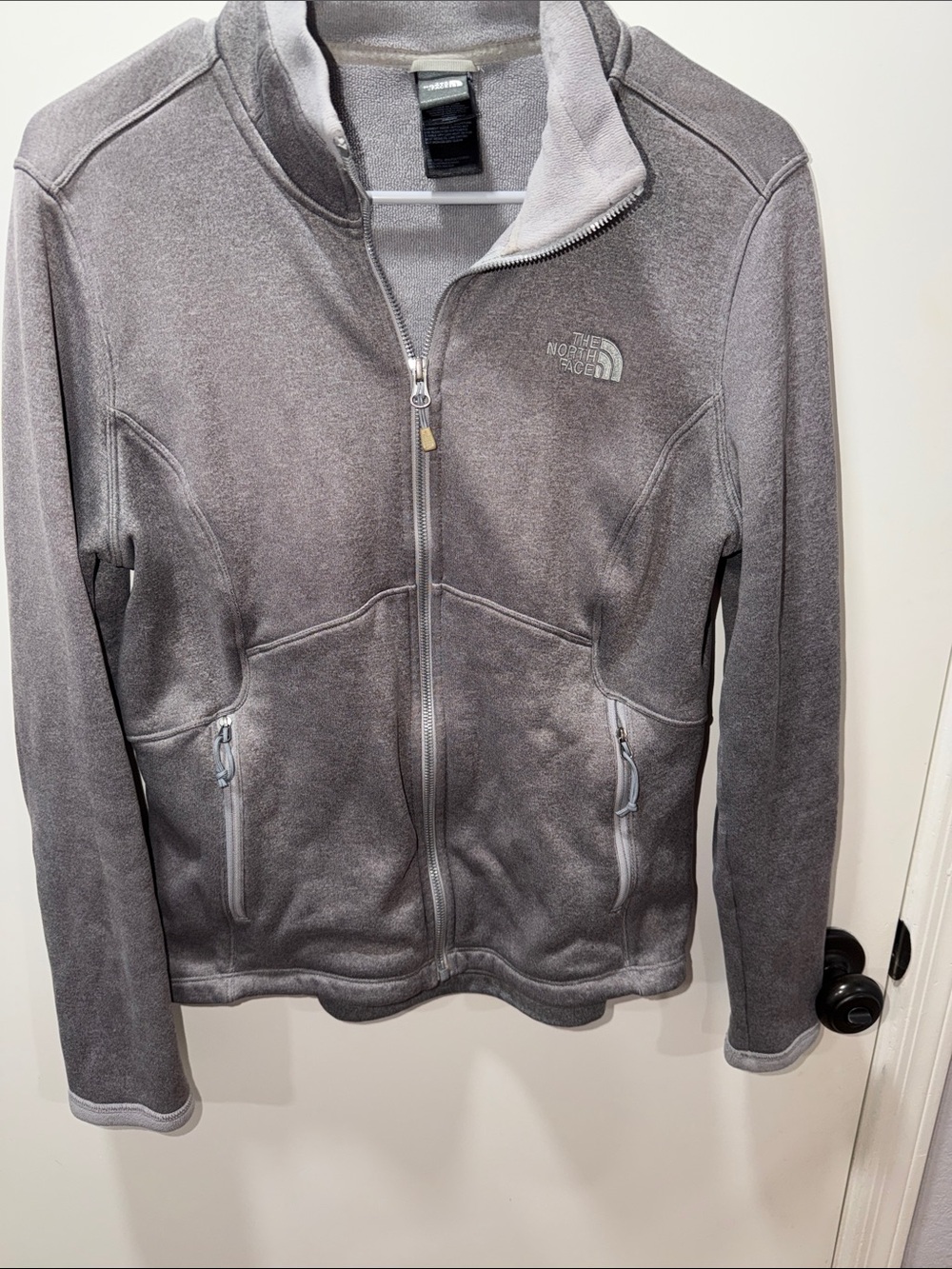 The North Face Gray Zip-Up Fleece Jacket